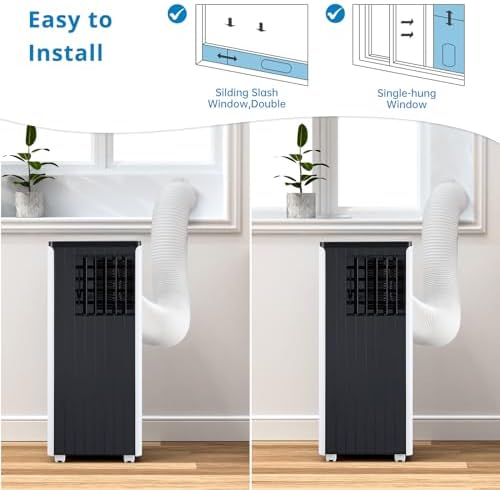 EcoExplorer 8000 BTU Portable Air Conditioner with Dehumidifier
