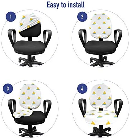Ambesonne Sailboat Office Chair Slipcover Modern Design