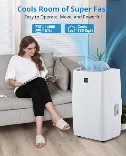 ACONEE FD14K 14000 BTU Portable Air Conditioner Unit White
