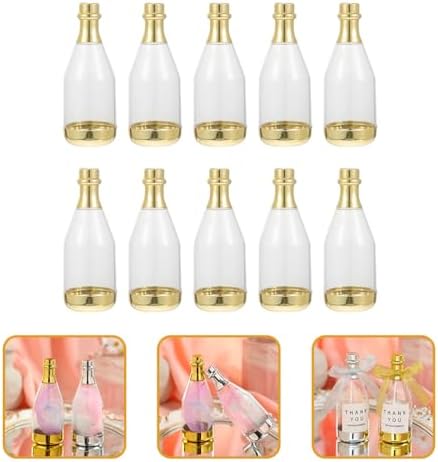 20pcs Gold Mini Bottle Candy Wedding Favor Box