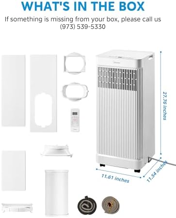 Midea 8500 BTU Portable AC with Dehumidifier and Fan Mode