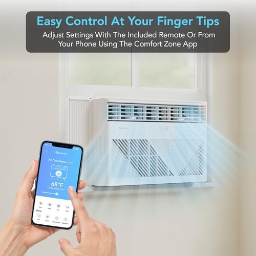 Comfort Zone CZ12758 Window AC 8000 BTU White