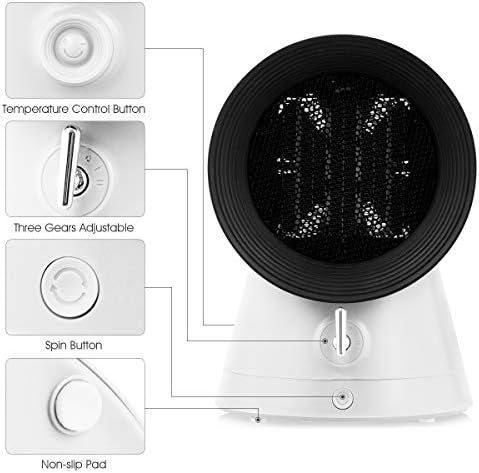 GOFLAME 2-In-1 Electric Space Heater with Fan