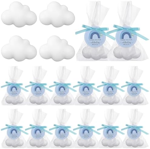 Demissle 20 Pcs Cloud Shaped Baby Shower Soap Favors