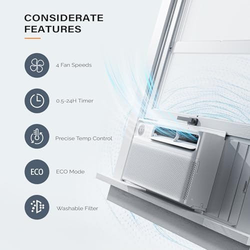 ROVSUN 10000 BTU Window Air Conditioner with Inverter Compressor