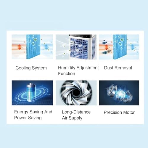 Evaporative Air Cooler with 38L Water Tank and 3 Speeds