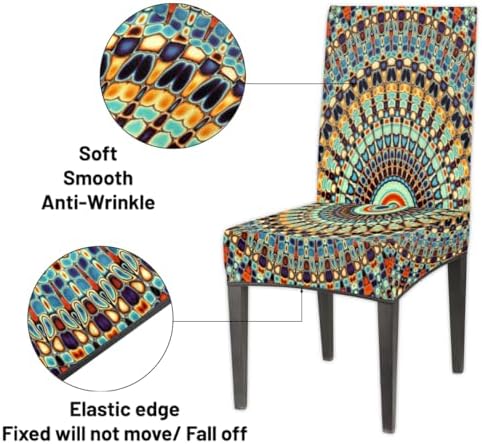 QsirBC Stretchable Dining Chair Covers Set of 1 1
