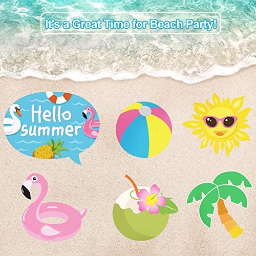 25Pcs Pool Photo Booth Props for Summer Party