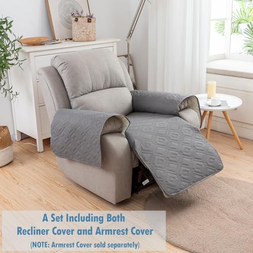Genina Waterproof Recliner Chair Cover for Pets and Kids