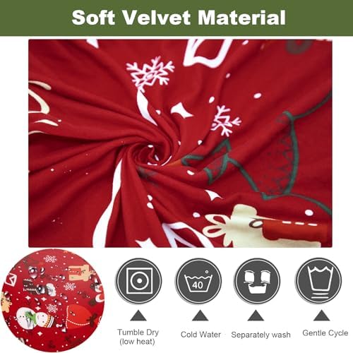 FUANGUI Christmas Armchair Slipcover with Arms 1