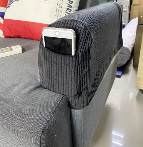 Sofa Armrest Covers with Pocket - Elastic Anti-Slip Removable