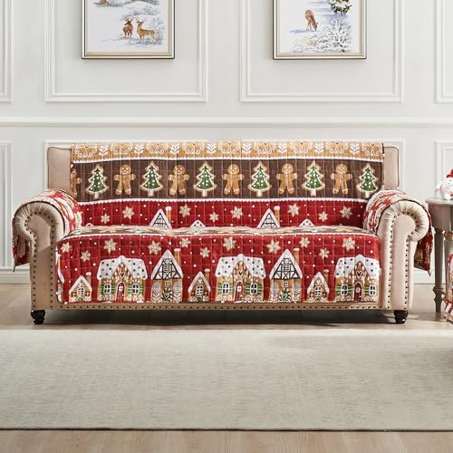Greenland Home Gingerbread Lane Reversible Sofa Cover