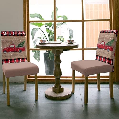 Savannan Merry Christmas Dining Chair Slipcover Set of 6