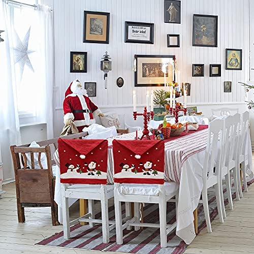 Phedrew 6Pcs Christmas Chair Covers for Dining Chairs 1