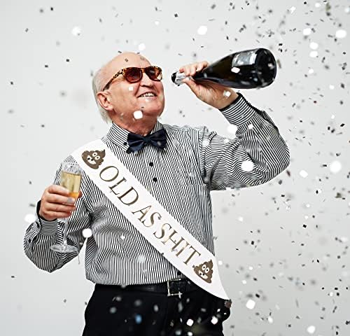 Hilarious Retirement Birthday Foil Sash with Metal Pin