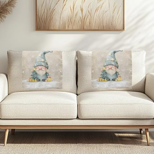 Christmas Gnome Recliner Headrest Cover for Home Furniture