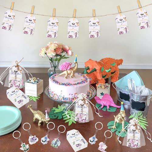 Serencatcher 72Pcs Dragon Party Favors Keychain Set