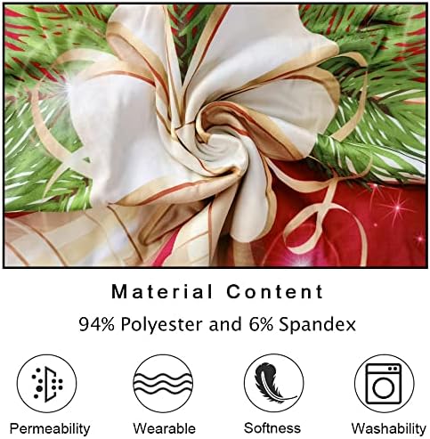 Muuyi Christmas Chair Covers 8 Pack Stretch Slipcovers