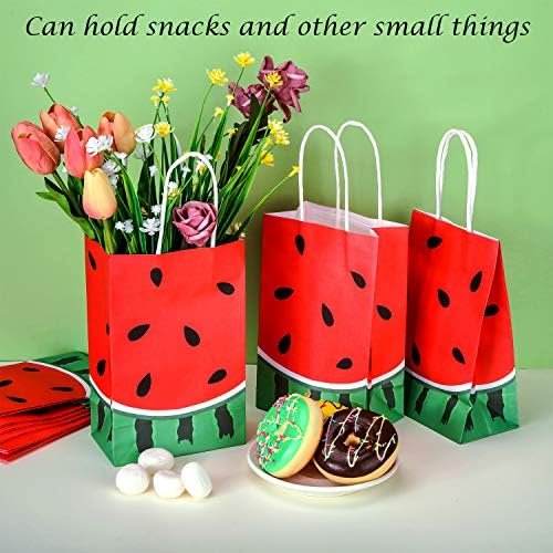 24 Piece Watermelon Tote Bags for Party Supplies