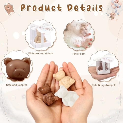 Geosar 36 Pack Bear Baby Shower Favors