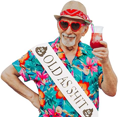 Hilarious Retirement Birthday Foil Sash with Metal Pin