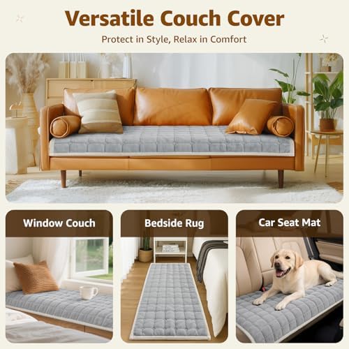 LOOBANI Fuzzy Sofa Cover for Dogs Washable