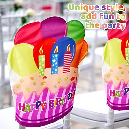 Frienda Birthday Chair Covers for Kids Red 2 Pieces
