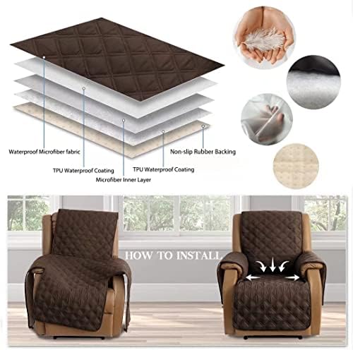 TOMORO Non-Slip Recliner Cover for Kids and Pets 1