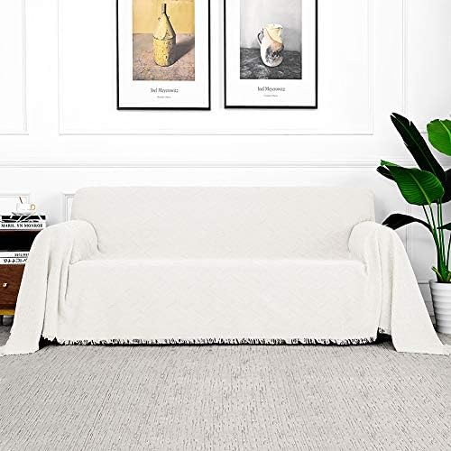 MYSKY HOME 3 Cushion Sofa Cover 91x150 White