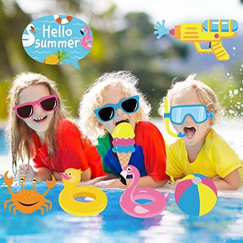 25Pcs Pool Photo Booth Props for Summer Party