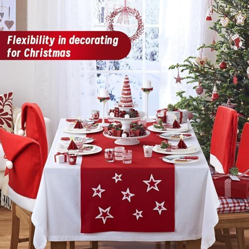 Red Santa Hat Dining Chair Covers Set of 4 1