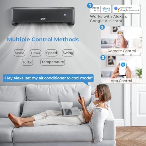 COSTWAY 24000 BTU WiFi Mini Split AC Unit with Heat Pump
