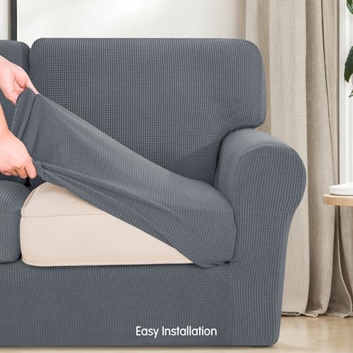 SUBRTEX Stretch Sofa Slipcover Set for Oversize Couch and Loveseat