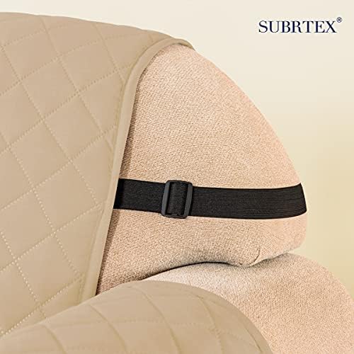 SUBRTEX Reversible Sofa Slipcover with Elastic Straps