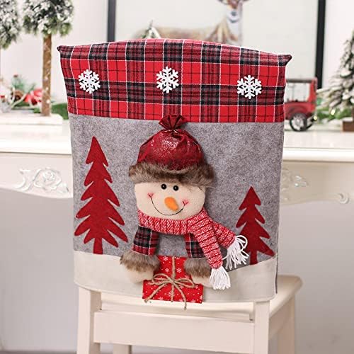 Christmas Chair Covers Set of 6 for Holiday Decor