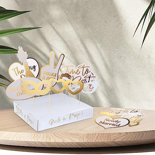 Soul Shift 60pcs Fully Assembled Wedding Photo Booth Props