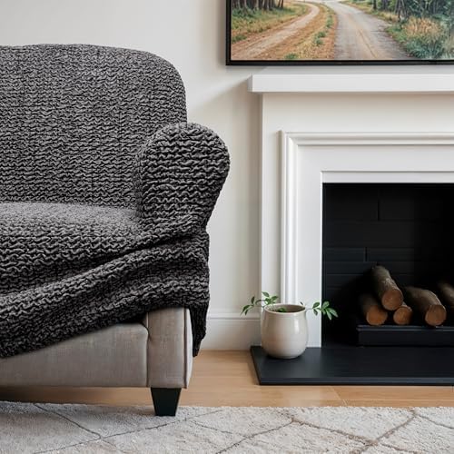 PAULATO BY GA I CO Sofa Slipcover - Stretch Fit - Vittoria Grey