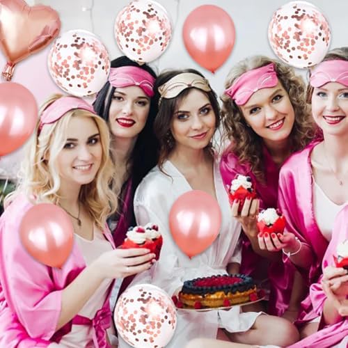 EFAILY Bachelorette Party Decor Kit Rose Gold