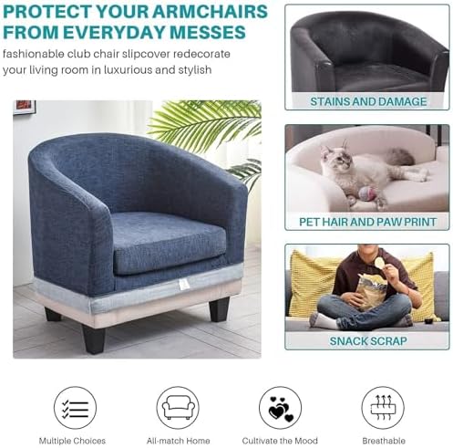 CRFATOP 2 Piece Club Chair Slipcover Set