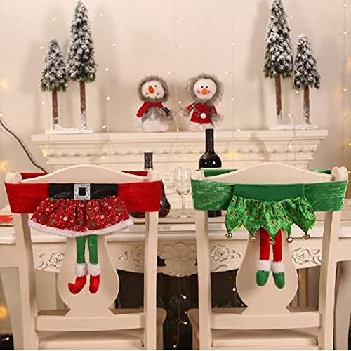 Yahpetes 3 Pcs Christmas Chair Sashes