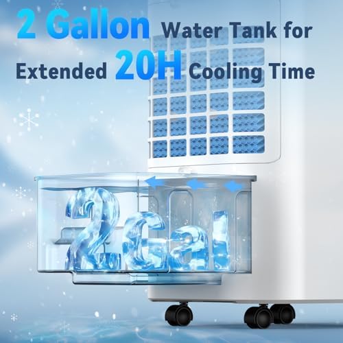 FANCOLE Windowless Portable Air Conditioner with 4 Modes 3 Speeds