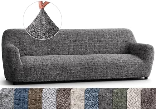 PAULATO BY GA I CO Sofa Slipcover - Stretch Fit - Vittoria Grey