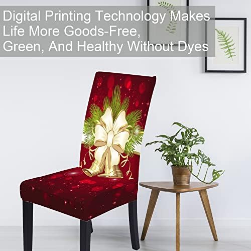 Muuyi Christmas Chair Covers 8 Pack Stretch Slipcovers