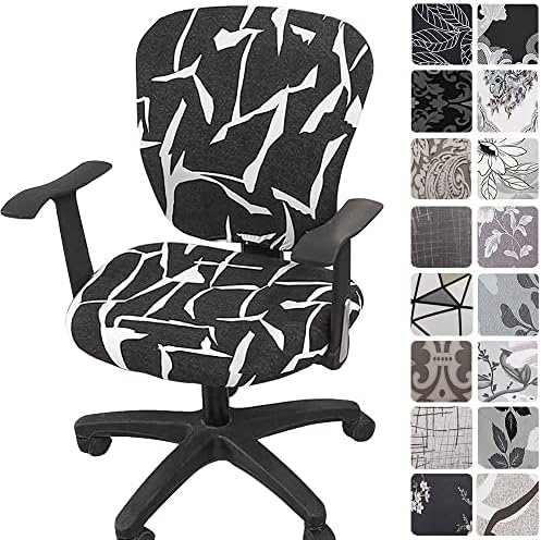 Melaluxe Computer Office Chair Covers - Protective Stretchable Universal Slipcover for Rotating Chairs