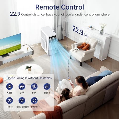 Humhold 12000 BTU Portable Air Conditioner with Remote Control