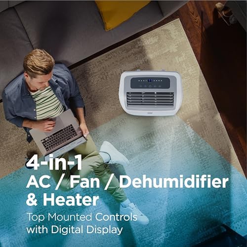 BLACKDECKER 12000 BTU Portable AC Unit with Heating and Dehumidifier