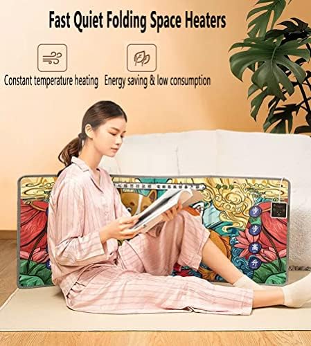 Folding Space Heater Panel with Heated Feet and Blanket