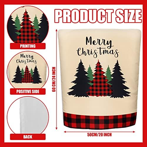 6 Pcs Christmas Chair Back Covers for Holiday Decor