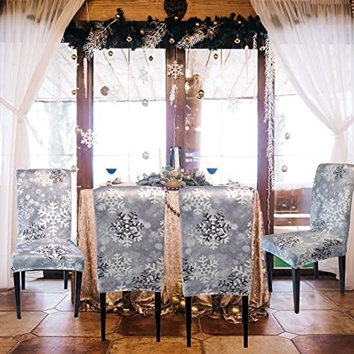 Premium Christmas Chair Covers Set of 4 for Dining Chairs