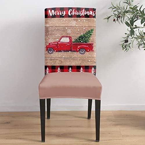 Savannan Merry Christmas Dining Chair Slipcover Set of 6
